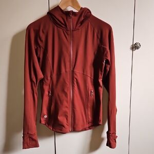 Senita Athletics Women's Sculpt Plum Brick Red Utility Jacket